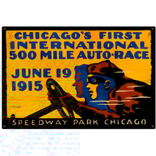 Chicago 500 Metal Sign - 36" x 24"