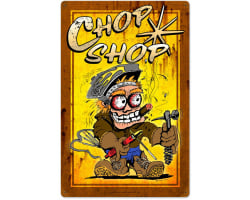Chop Shop Metal Sign - 16" x 24"