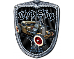 Chop Shop Grill Metal Sign