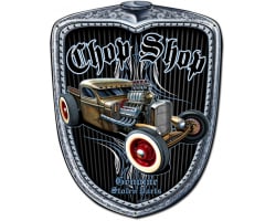 Chop Shop Grill Metal Sign - 24" x 30"