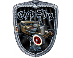 Chop Shop Grill Metal Sign