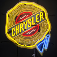 Chrysler Crest Badge Neon Sign - 21" x 25"