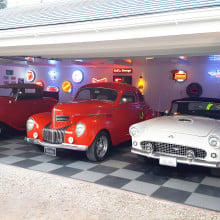 Customer photo of neon signs for the garage