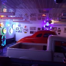 Customer photo of neon signs for the garage