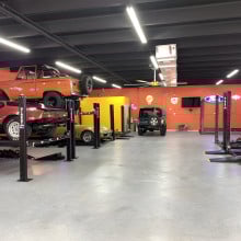 Customer photo of neon signs for the garage