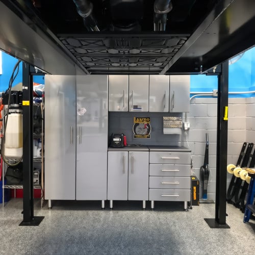 Silver Modular 5 Piece Kit of Garage Cabinets