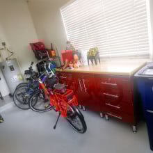 Ulti-mate Garage Cabinets in Ruby Red