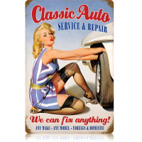 Classic Auto Metal Sign - 12" x 18"