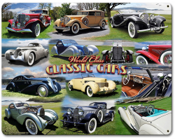 Classic Car Collage Sign - 15" x 12"