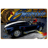 Cobra Metal Sign - 18" x 12"