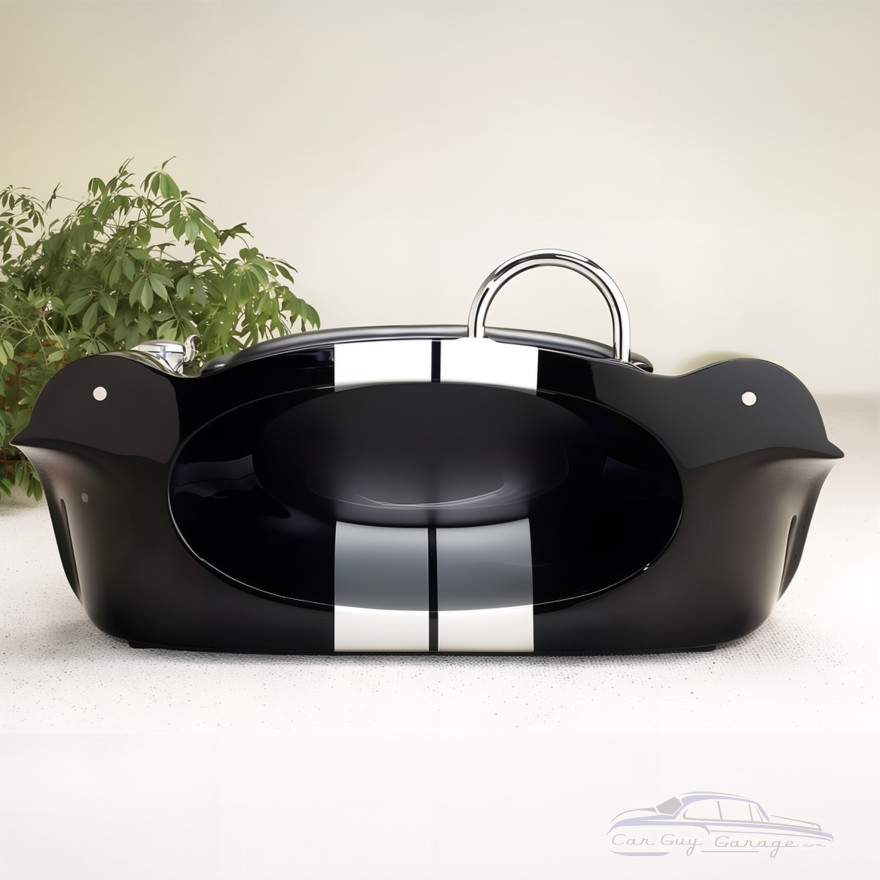 Jet Black Cobra with Racing Stripe Couch Jet Black Cobra with Racing Stripe Couch