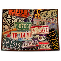 Colorado License Plates Metal Sign - 15" x 11"