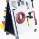Combo Louvered Panel & Polypropylene Pegboard Mobile Tool Cart