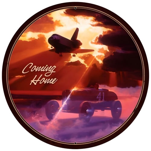 Coming Home Sign - 28" Round