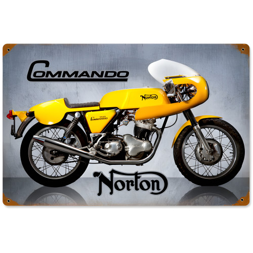 Commando Metal Sign - 18" x 12"