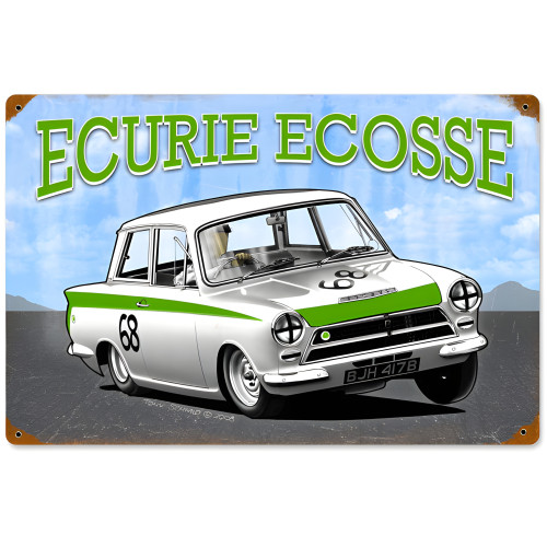 Consul Ecurie Ecosse Metal Sign - 18" x 12"