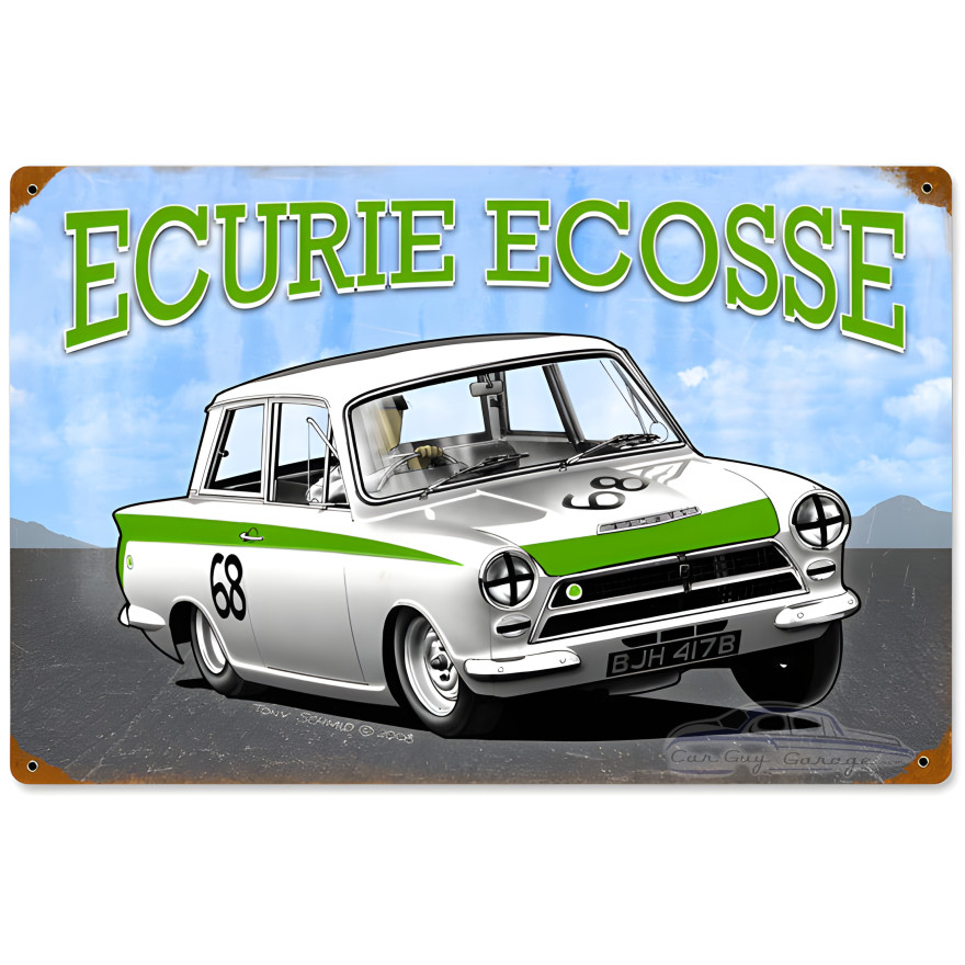 Consul Ecurie Ecosse Metal Sign - 18" x 12"