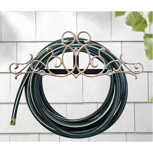 Copper Verdi Cast Aluminum Pinstriped Hose Hanger