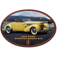 1937 Cord 812 Metal Sign - 18" x 12"