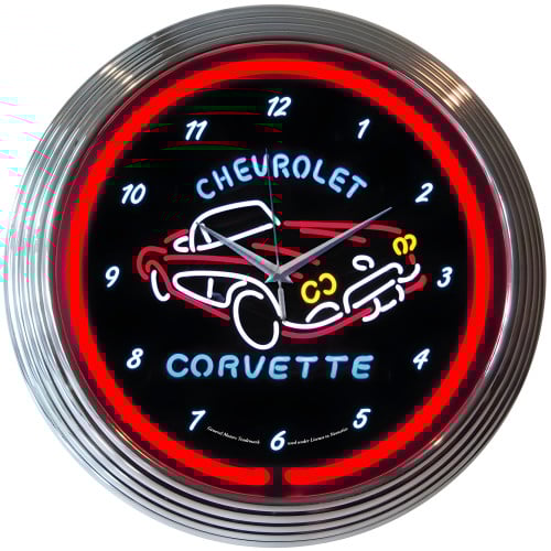 Corvette C1 Neon Clock
