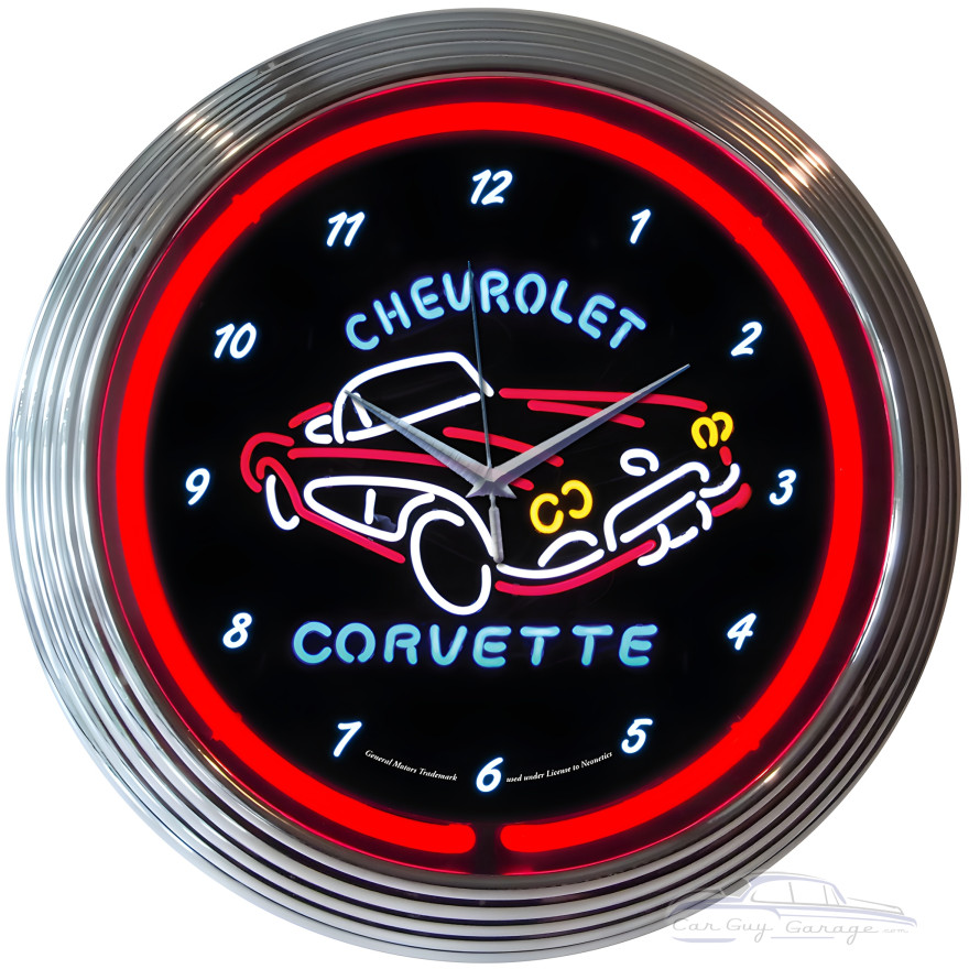 Corvette C1 Neon Clock Corvette C1 Neon Clock