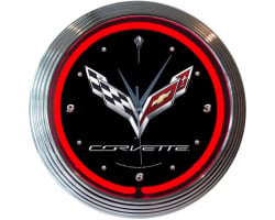 Corvette C7 Neon Clock