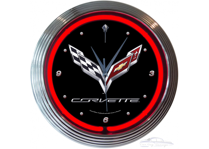 Corvette C7 Neon Clock