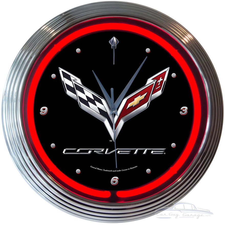 Corvette C7 Neon Clock Corvette C7 Neon Clock