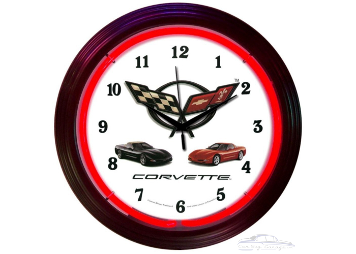 Corvette C5 Neon Clock