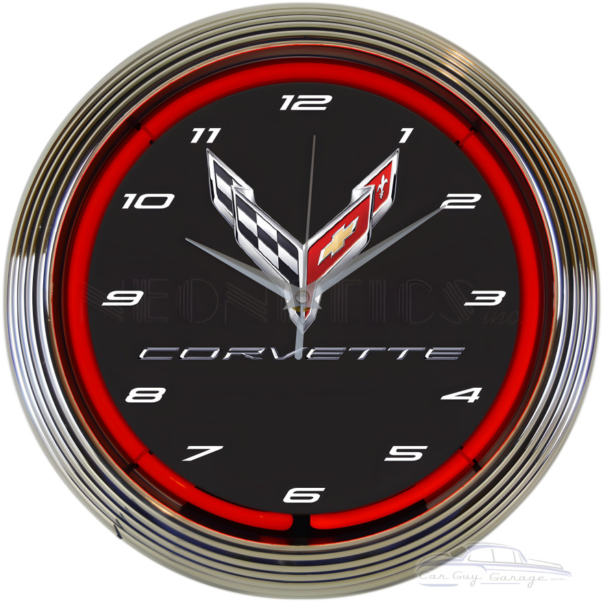 Corvette C8 Next Generation Neon Clock Corvette C8 Next Generation Neon Clock