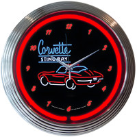 Corvette Stingray Neon Clock