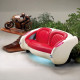 1957 Vibrant White Corvette with Bright Red Leather Couch 1957 Vibrant White Corvette with Bright Red Leather Couch