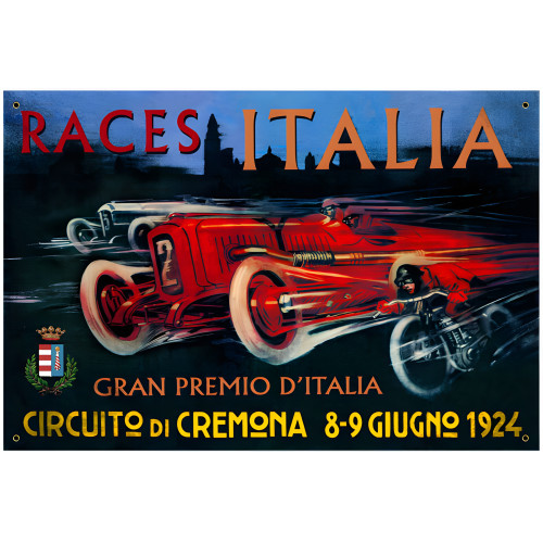 Cremona Circuit Metal Sign - 36" x 24"