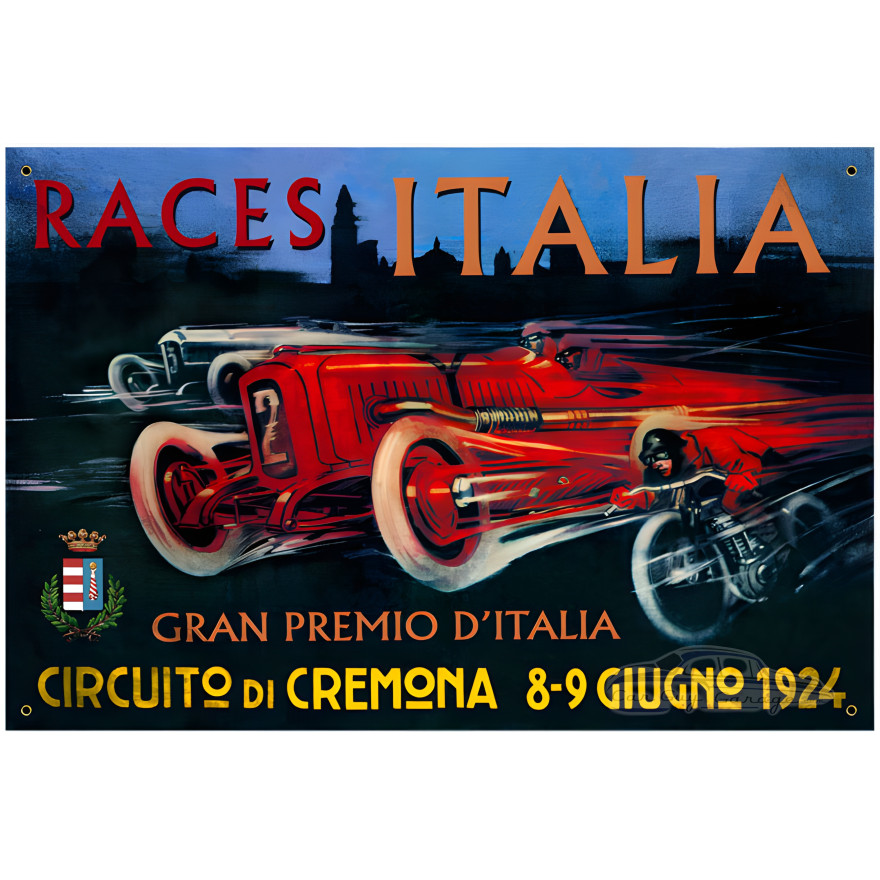 Cremona Circuit Metal Sign - 36" x 24"