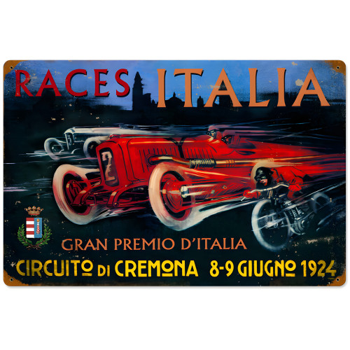 Cremona Circuit Metal Sign - 16" x 24"
