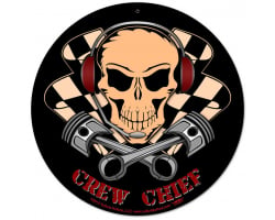 Crew Chief Metal Sign