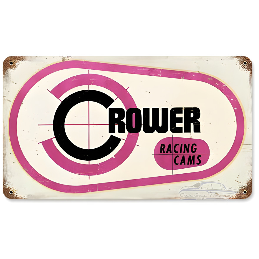 Crower Racing Cams metal sign - 8" x 14"