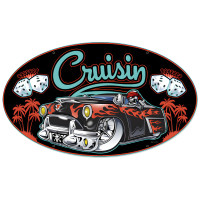 Cruisin Metal Sign - 24" x 14"