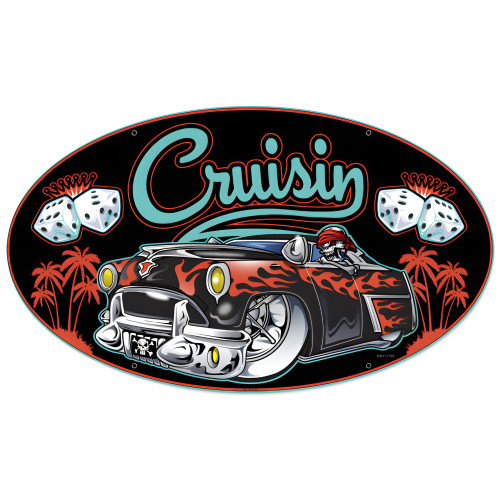 Cruisin Metal Sign - 24" x 14"