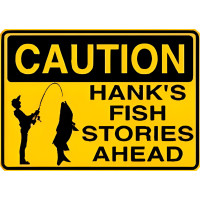Personalized Aluminum Fishing Sign