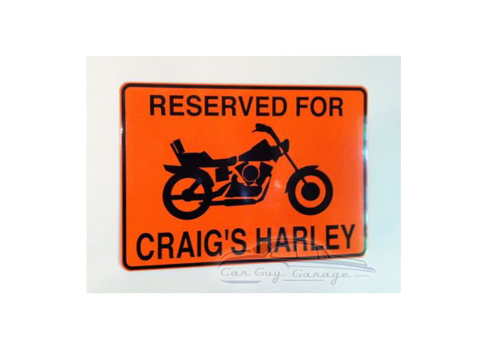Personalized Aluminum Motorcycle Sign