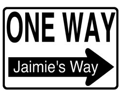 Personalized Aluminum One Way Sign