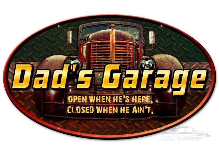 Dad's Garage Metal Sign - 12" x 16"