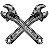Dad's Garage Wrench Metal Sign - 24" x 20"