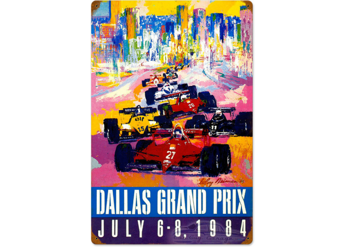 Dallas Grand Prix Metal Sign - 16" x 24"