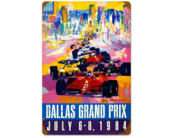 Dallas Grand Prix Metal Sign - 18" x 12"