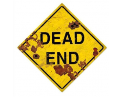 Dead End Metal Sign - 28" x 28"
