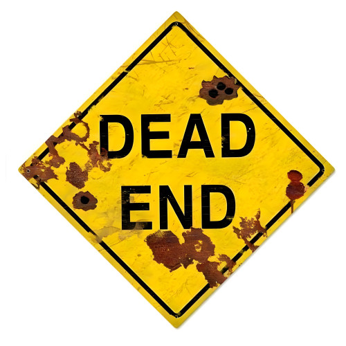 Dead End Metal Sign - 28" x 28"