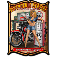 Dependable Metal Sign - 18" x 24"