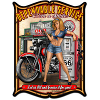 Dependable Metal Sign - 24" x 33"